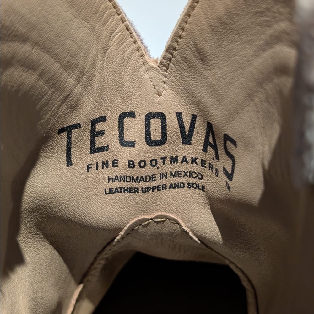 Tecovas Gray-Taupe Suede Short Western Booties - Picture 6 of 7